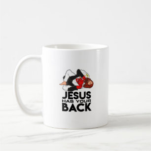 Mug Jiu Jitsu Brésilien Jésus Chrétien A Le Dos