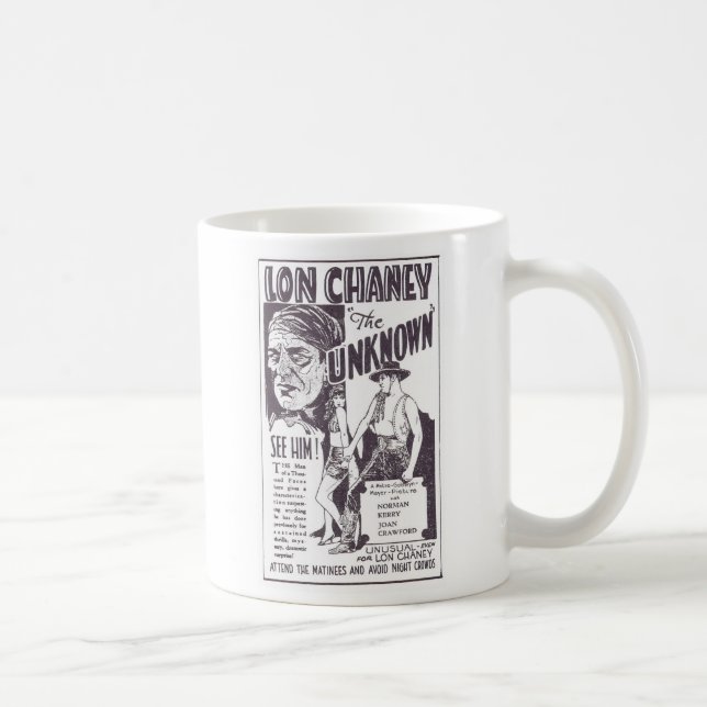 Mug Joan Crawford Lon Chaney l'annonce INCONNUE de (Droite)