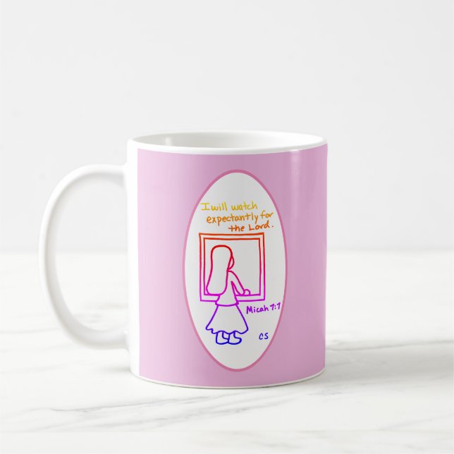 Mug J'observerai dans l'expectative - Micah7 : 7 (Gauche)