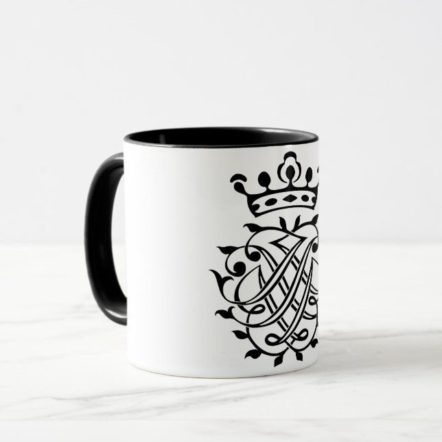 Mug Johann Sebastian Bach Crest Monogramme Insignia (Devant gauche)