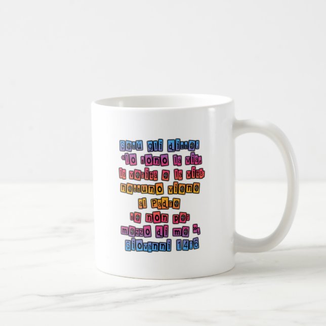 Mug John 14:6 Italien (Droite)