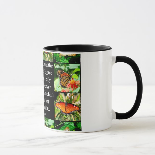 MUG JOHN 3:16 BUTTERFLY DESIGN (Droite)