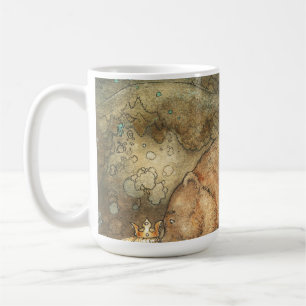 Mug John Bauer embrasse l'ours sur le nez 1907
