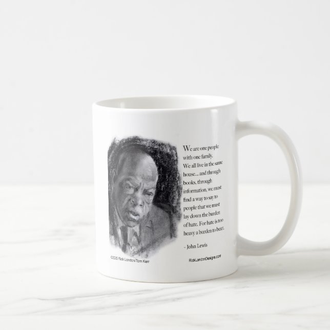 Mug John Lewis & Citation beau portrait (Droite)