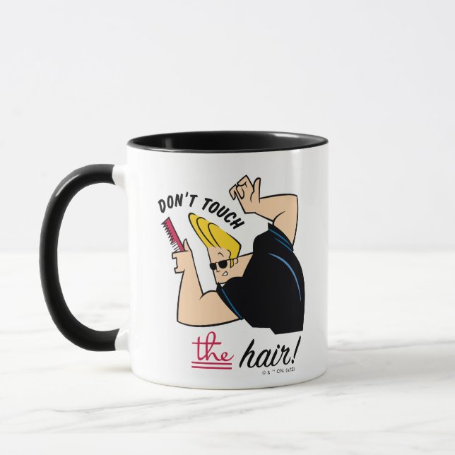 Mug Johnny Bravo Comb - Ne touchez pas les cheveux! (Gauche)