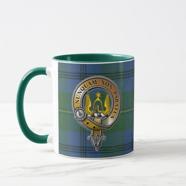 Mug Johnstone Tartan & Badge (Gauche)