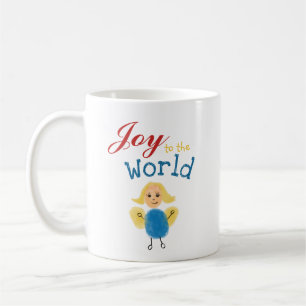 Mug Joie au monde. Noël Empreinte Ange Art