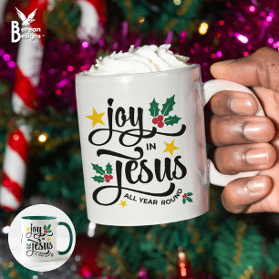 Mug JOIE EN JÉSUS Monogramme de Noël chrétien