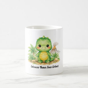 Mug Joli bébé dinosaure dans un paradis préhistorique