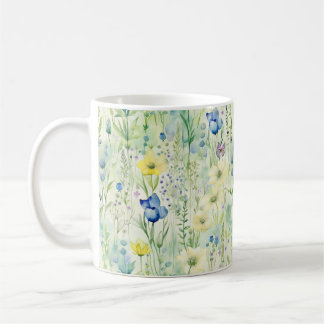 Mug Joli Boho Whimsical Fleur sauvage Floral Pastel