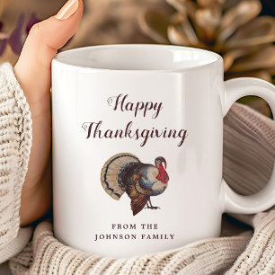 Mug Joli Bon thanksgiving de Turquie Vintage
