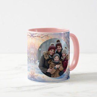 Mug Joli bonhomme de neige aquarelle dans une photo de