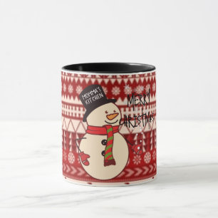 Mug Joli bonhomme de neige de Noël dessin animé person