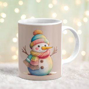 Mug Joli Bonhomme de Neige Laissez Tomber la Neige