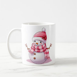 Mug Joli bonhomme rose de Noël