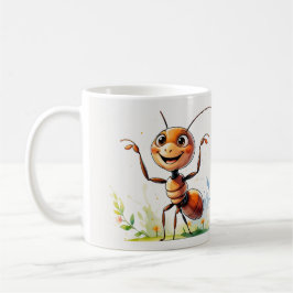Mug Joli café en caricature à la fourmi