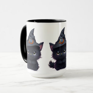 Mug Joli chat noir de Halloween fantaisiste