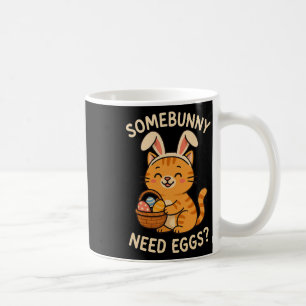 Mug Joli Chat Oreilles de Lapin Somebunny Besoin d'Oeu
