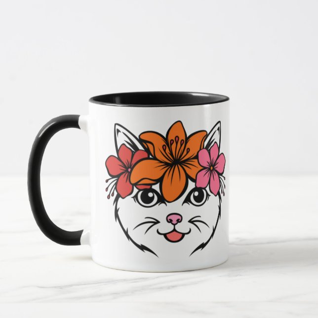 Mug Joli Chat Tropical (Gauche)