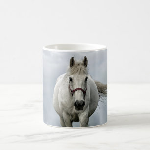 Mug Joli Cheval Blanc Nuage Photo