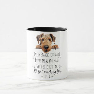 Mug Joli chien Airedale drôle personnalisé