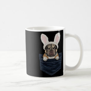 Mug Joli chiot Bouledogue Français Chapeau de lapin da
