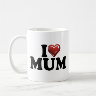 Mug Joli cœur rouge MAMAN fête des mères anniversaire