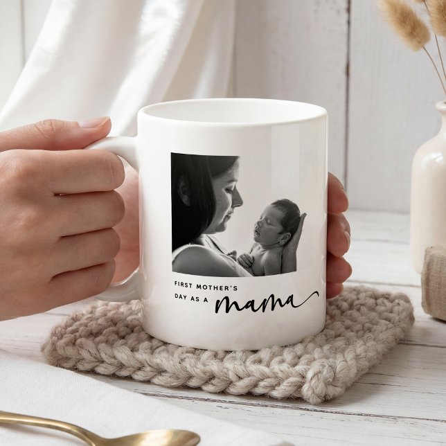 Mug Joli collage photo pour la 1ère fête des Mères, Ma (Créateur téléchargé)