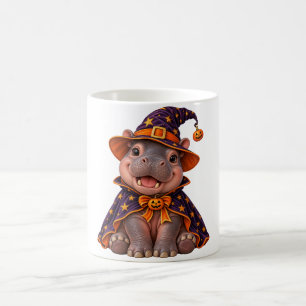 Mug Joli costume de sorcière Halloween pour hippopotam
