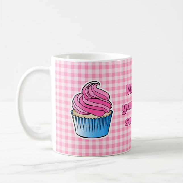 Mug Joli Cupcake Rose (Gauche)