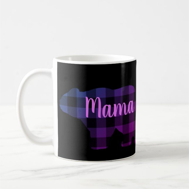 Mug Joli design d'ours maman cadeau de fête des mères (Gauche)