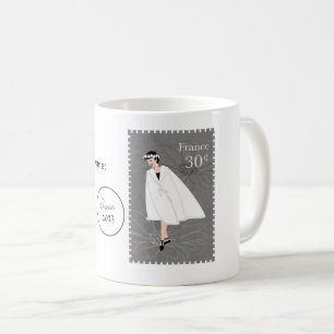 Mug Joli Dessin France Timbre Art Boug personnalisable