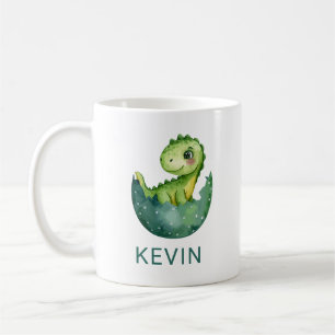 Mug Joli dinosaure aquarelle personnalisé pour enfant 