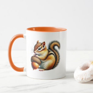 Mug Joli écureuil saisonnier d'automne