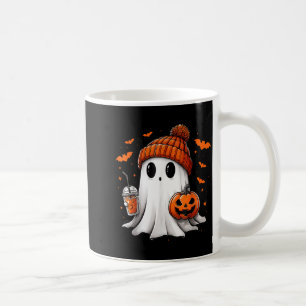 Mug Joli fantôme buvant du café glacé Halloween Citrou