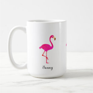 Mug Joli flamant rose & calligraphie