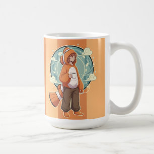 Mug Joli garçon d'anime en costume de poisson clown bu