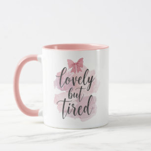 Mug Joli Graphique de Ruban Rose Féminin