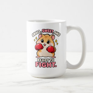 Mug Joli hamster de boxe prêt à se battre