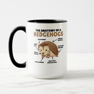 Mug Joli Hérisson Explication Anatomie D'Un Hérisson