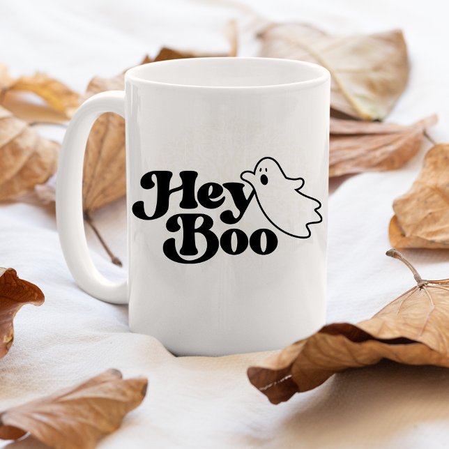 Mug Joli Hey Boo Drôle Fantôme Halloween (A cute Halloween gift for your Boo!)