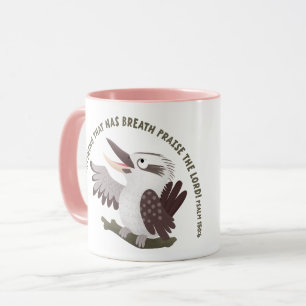 Mug Joli kookaburra louez le Seigneur verset biblique