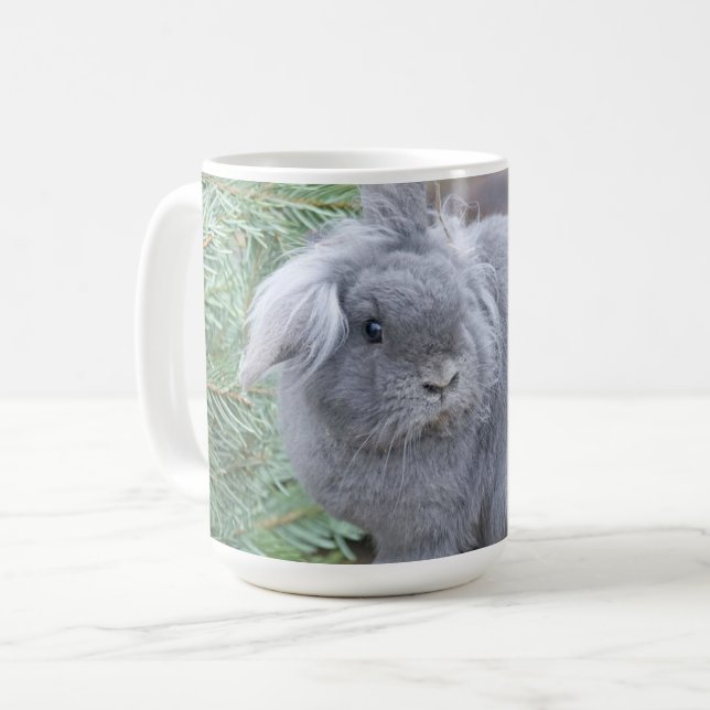 Mug Joli lapin gris (Devant gauche)