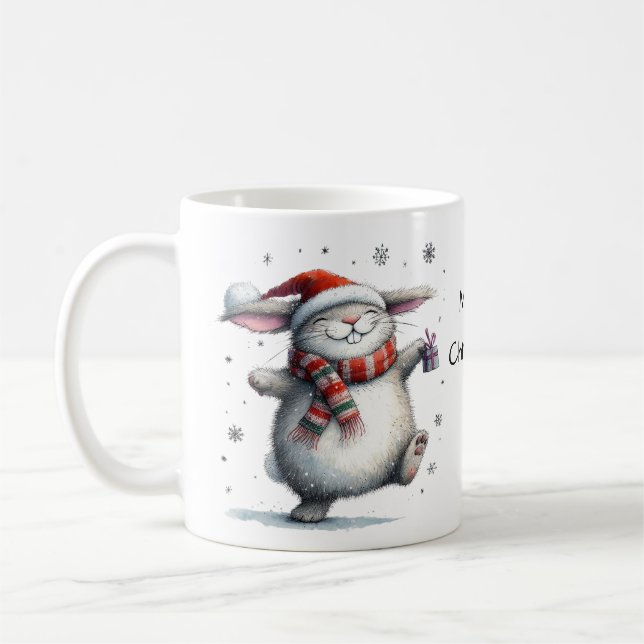 Mug Joli lapin Joyeux Noël (Gauche)