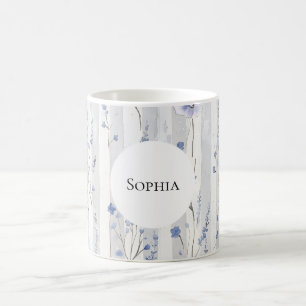 Mug Joli Lavande Blanc Flore Blancs Personnalisé