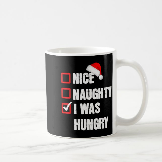 Mug Joli méchant j'avais faim drôle de Noël Père Noël  (Droite)