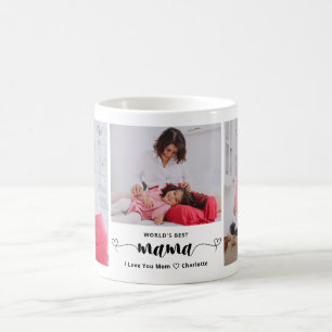 Mug Joli Meilleure Maman du Monde Photo Collage Fête d