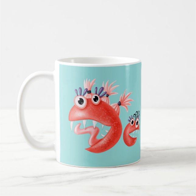 Mug Joli Monster Crazy Enfants Amusants (Gauche)