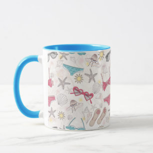 Mug Joli Motif Abstrait d'été