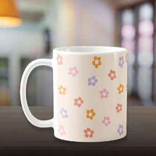 Mug Joli motif de marguerite colorée moderne